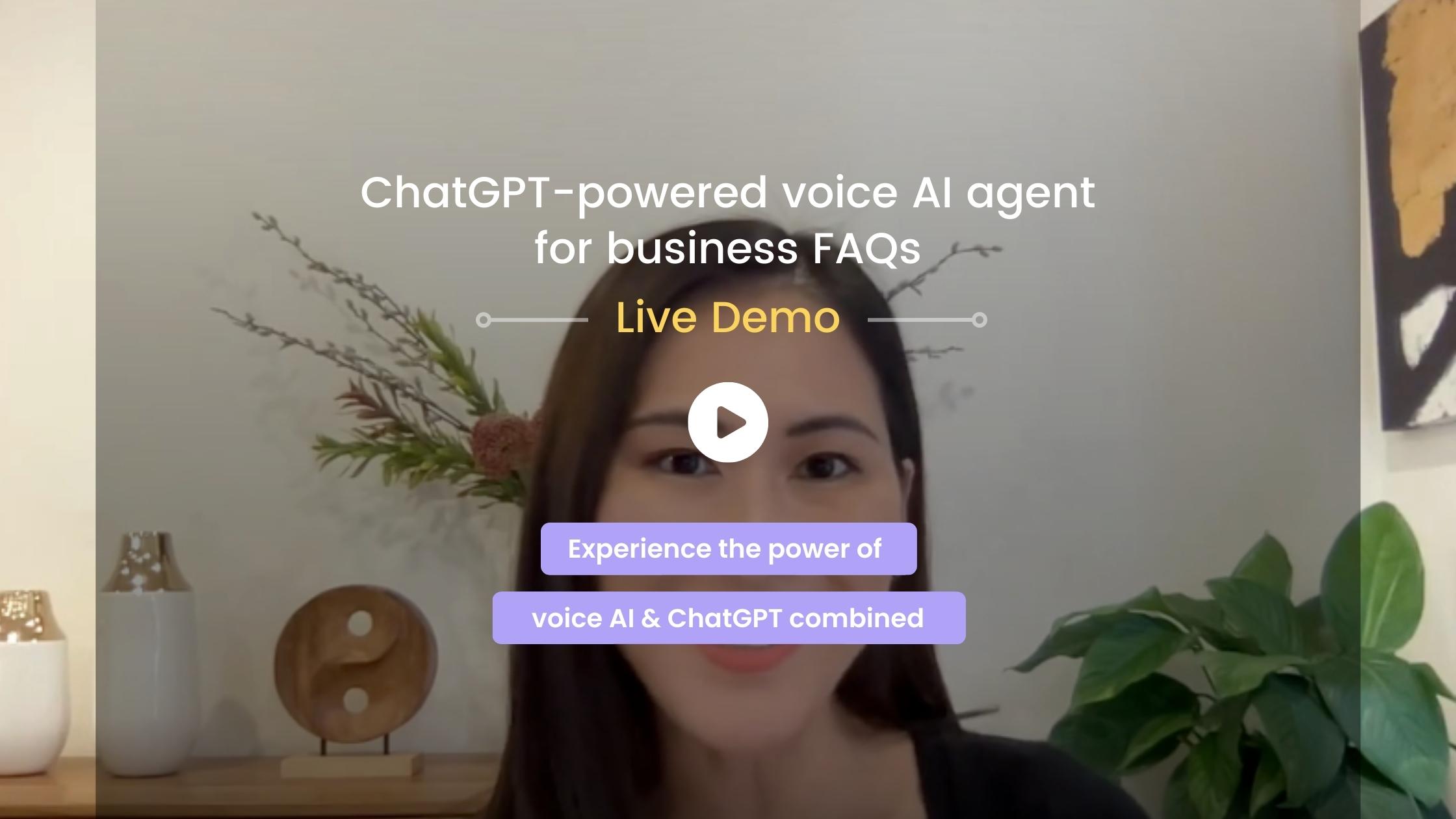 Alex, Voice AI Agent Powered by ChatGPT for Business FAQs - Request a ...