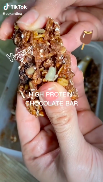 RESEP HIGH PROTEIN CHOCO BAR ALA PRO WHEY