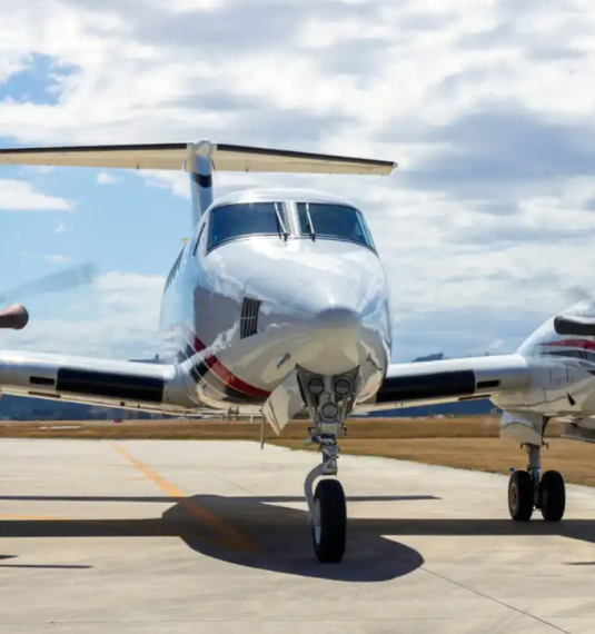 A photo of a small Skyline Aviation aircraft on a runway to represent one of Generate's investments, a successful NZ business helping Kiwis