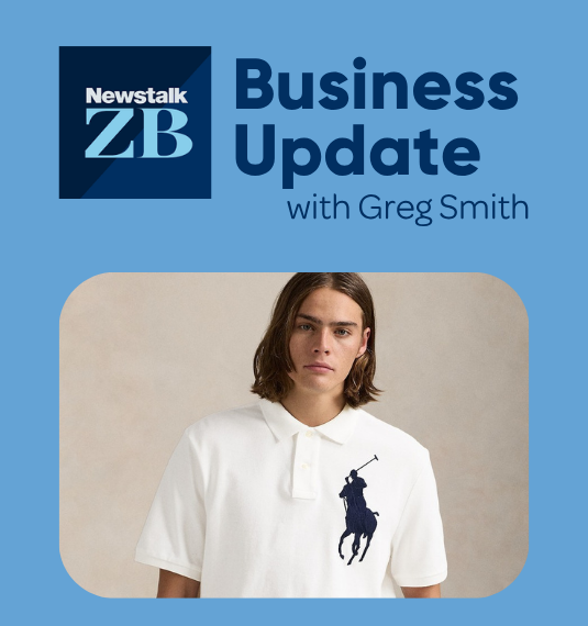 Male model wearing a white polo shirt with large Ralph Lauren polo logo ro represent the strong earning of luxury brands in the share market, market trends, fashion retail | Generate