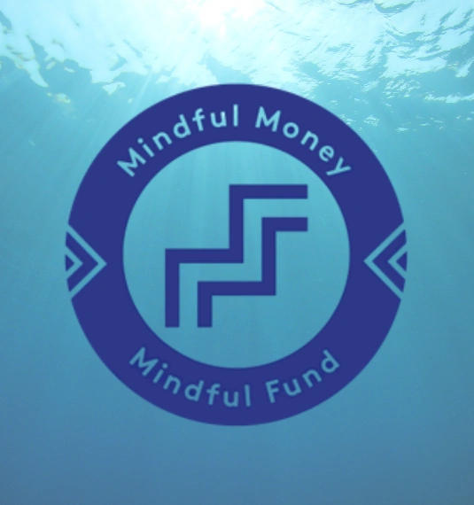 The Mindful Money Mindful Fund  logo against an ocean background to represent Generate's fund all being recognised as Mindful Funds | Generate