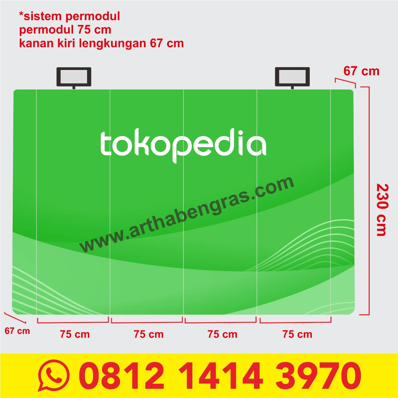 Backwall Portable (Lurus) 5