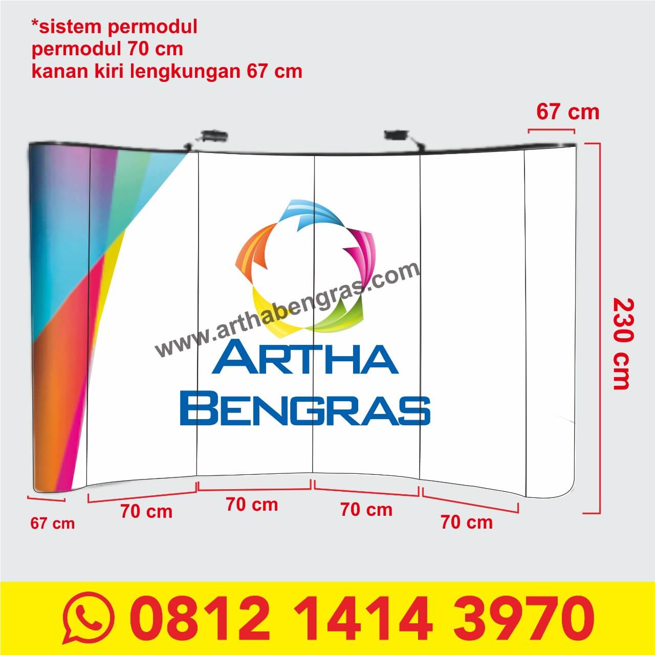 Backwall Portable (Lengkung) 6