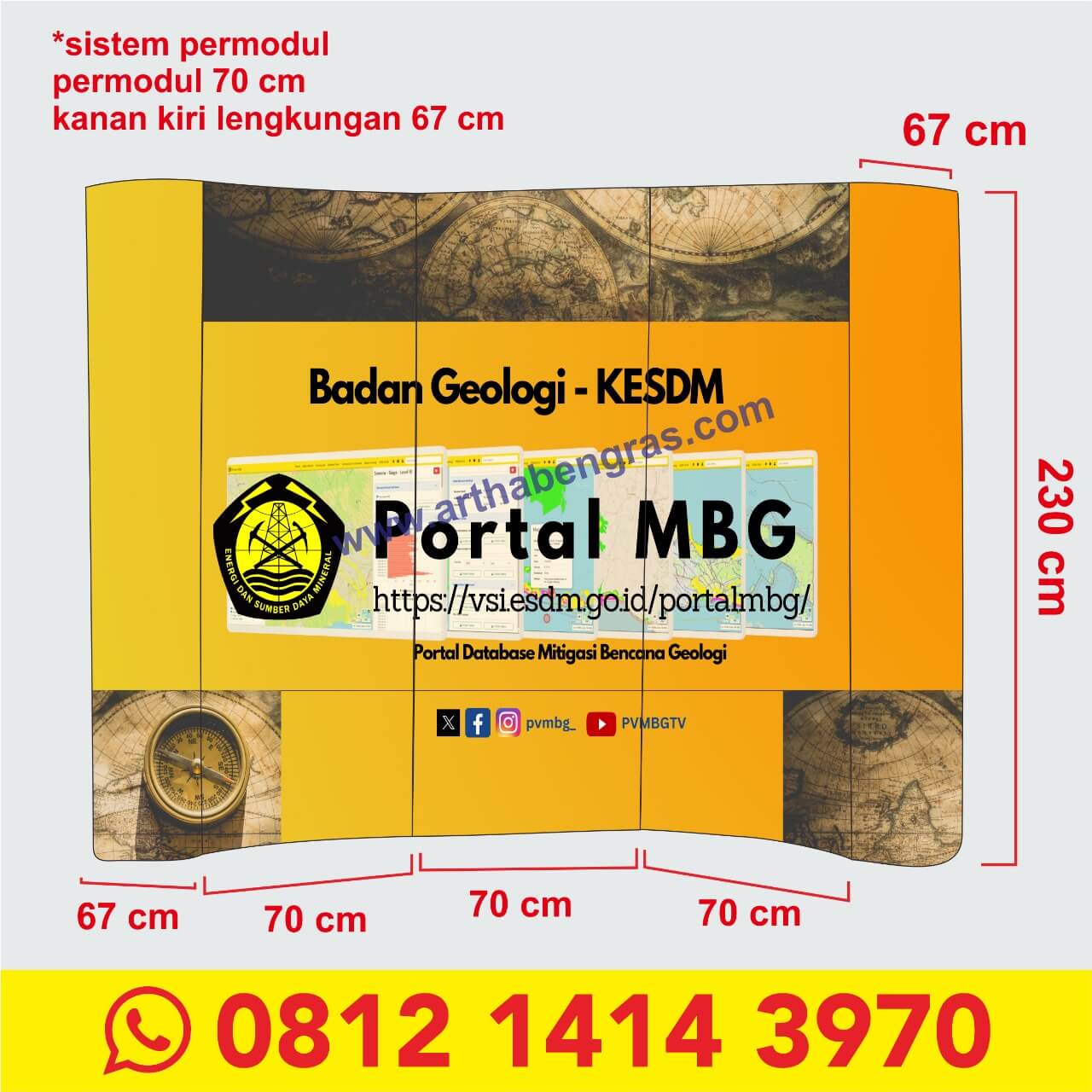 Backwall Portable (Lengkung) 8