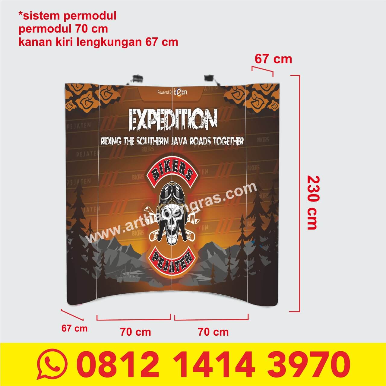 Backwall Portable (Lengkung) 2