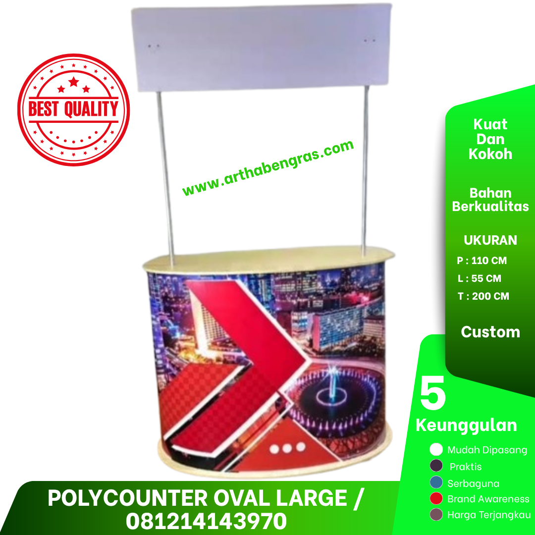 Polycounter Header Oval Large  3