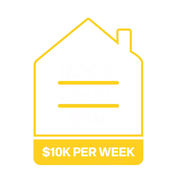 Book. Chat. Win. $10K Every Week.